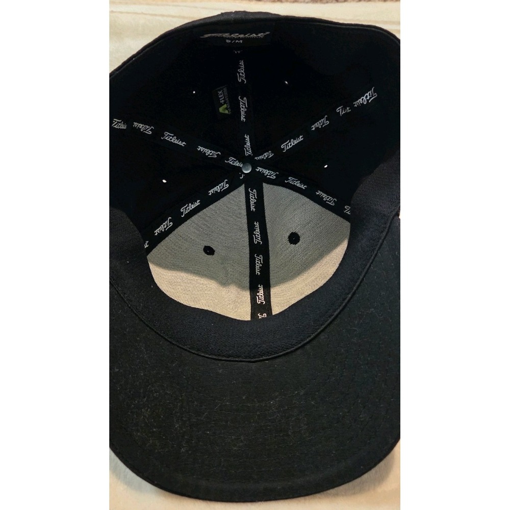 TITLEIST MENS SMALL/MEDIUM FITTED BLACK HAT - Picture 5 of 6